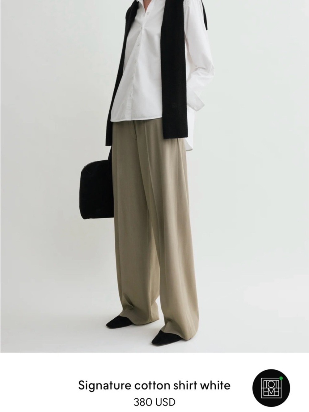 Toteme Signature cotton shirt white